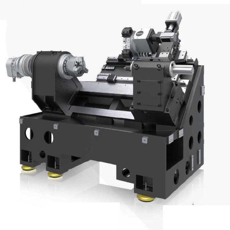 SMTCL CNC lathes HTC40 パンプバルブ産業加工 45度斜床 CNCターニング lathes
