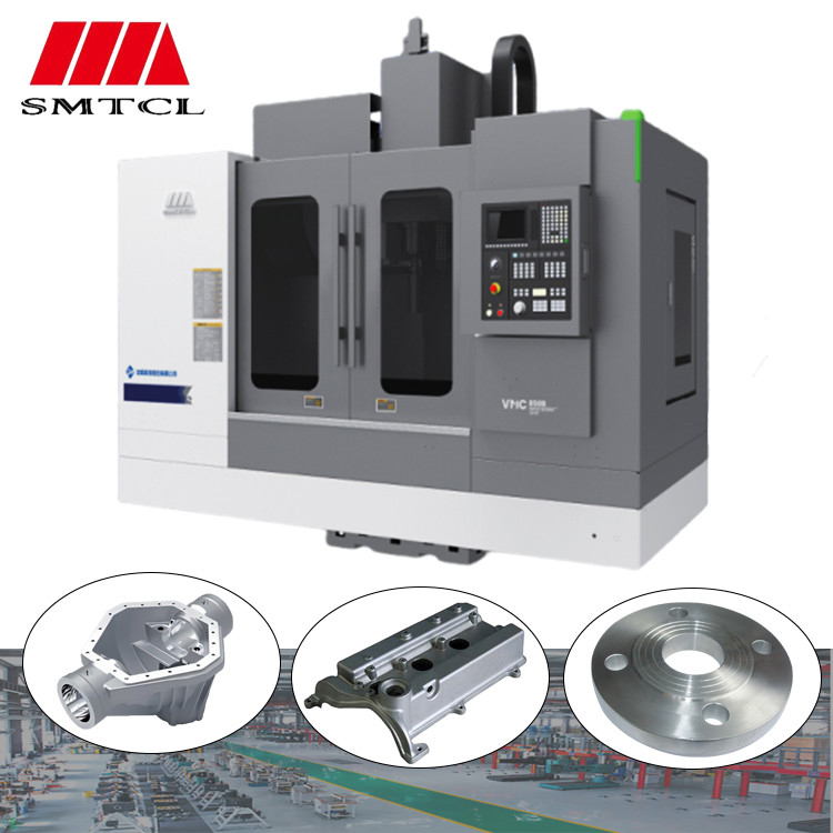 SMTCL VMC1100B 4 軸 金属のためのCNCフレーシングマシン ファヌックコントローラ 3 軸 垂直加工センター