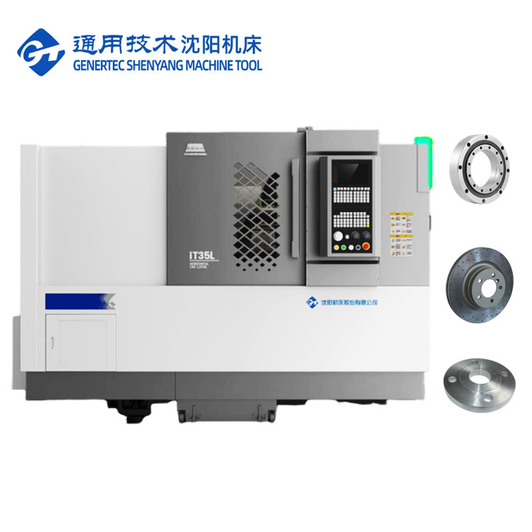 SMTCL 斜床 CNC  lathes 水平 8 ステーション サーボ ターレット IT35L 硬加工 金属 CNC  lathes