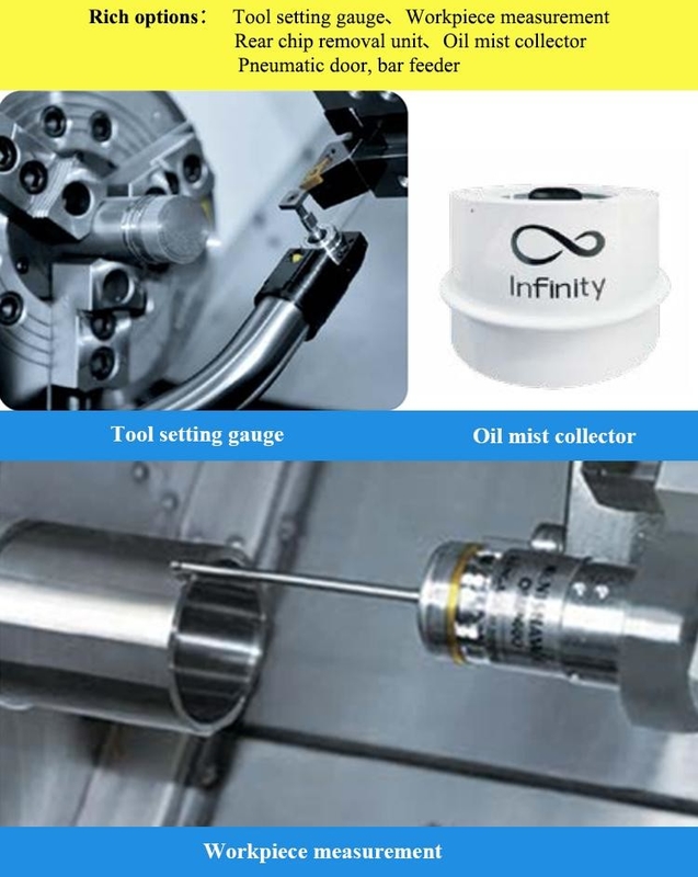 SMTCL 小部品加工 HTC16H メタル斜面床 8 ステーション水平 CNC  lathes