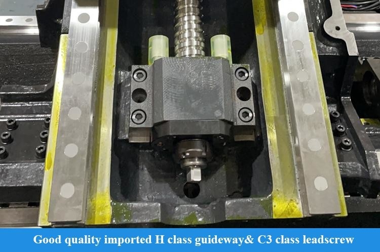 斜面床 CNC lathes HTC63Q 最大切断長 3000mm 重量切断スピンドル CNC水平 lathes