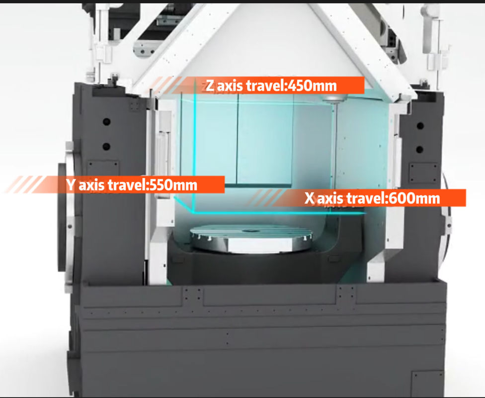 5軸機械センター VMU40H マックス. 許可された負荷 300kg 5軸連結垂直機械センター
