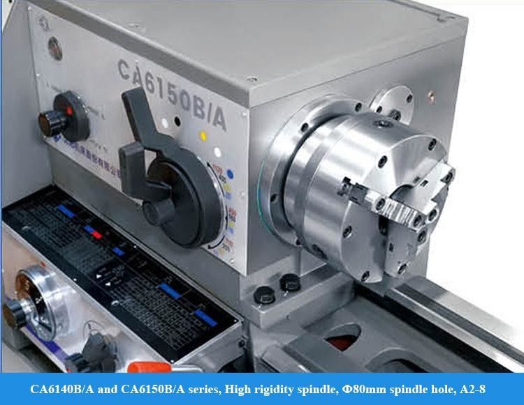 高精度 CA6140B/A メタルラースマシーン 3 マウスチャック水平ギャップベッド マニュアルラース