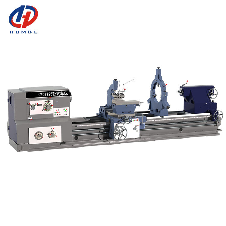 15m ヘビーデューティ旋盤 CW61125 大スピンドルボア 130mm 強力な横型旋盤