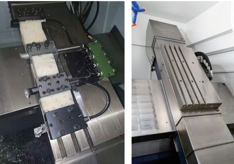 高効率ギャング工具CNC旋盤 H130 小型部品加工 複合旋盤