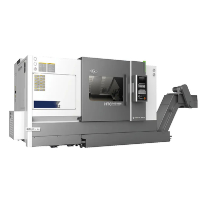 SMTCL CNC ターン HTC50B 水力ストック 12 ステーション 横軸 サーボ ターレット 斜面 ベッド 金属のための CNC ターン