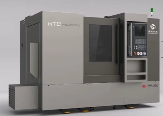 横の傾いたベッドCNCの旋盤機械45程度HTC4050S